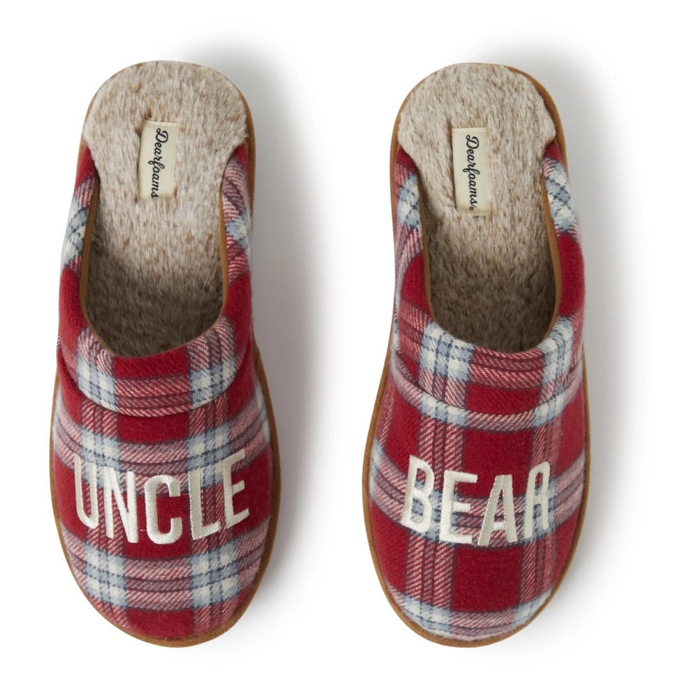 Uncle Bear Dreamform Cozy Slippers Christmas Winter M Medium 9-10 Men